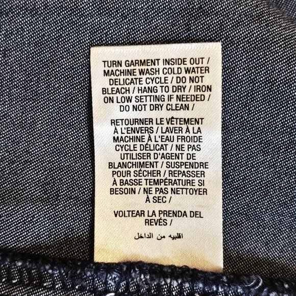 ARDENE Blue Strapless Padded Bust Denim Mini Dress Size Medium - Picture 8 of 8